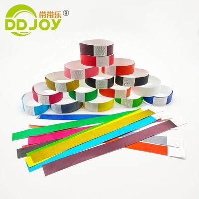100pcs Cuenta 3/4 pulgadas Tyvek pulsera para el acceso conveniente evento y seguridad