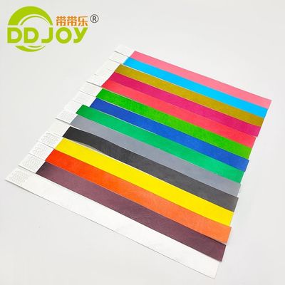 100pcs Cuenta 3/4 pulgadas Tyvek pulsera para el acceso conveniente evento y seguridad