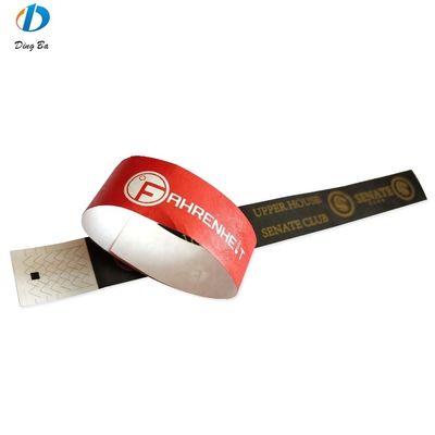 Regalo Oportunidad Pulseras de papel personalizadas para eventos Fiesta 250mm Larga Impermeable desechable