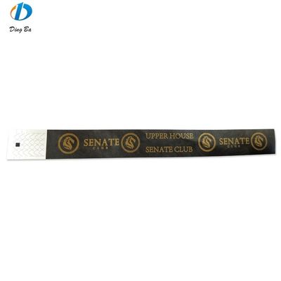 Regalo Oportunidad Pulseras de papel personalizadas para eventos Fiesta 250mm Larga Impermeable desechable
