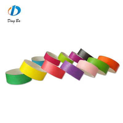 Banda de papel Tyvek Banda de muñeca ancho 250*19mm Regalos personalizados de festivales Brazaletes Evento