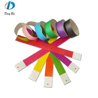 Banda de papel Tyvek Banda de muñeca ancho 250*19mm Regalos personalizados de festivales Brazaletes Evento