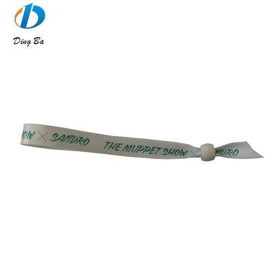Conciertos Eventos Tejido de poliéster verde personalizado Brazaletes personalizados Brazaletes