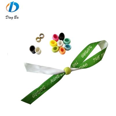 Conciertos Eventos Tejido de poliéster verde personalizado Brazaletes personalizados Brazaletes