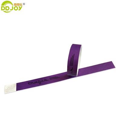 Técnica única Fiesta Pulseras de papel para el parque de diversiones para niños Tyvek pulseras