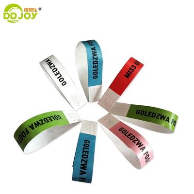 Pulseras Tyvek impresas a medida para eventos y fiestas Impresión a pedido