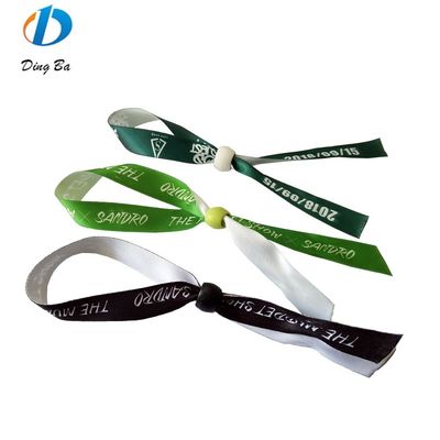 Brazaletes tejidos de tela de fijación ideales para invitados / vendedores / medios / personal en festivales