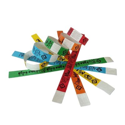 Pulseras Tyvek de dibujos animados unisex para impresión de logotipos personalizados en eventos favoritos Artículos de fiesta