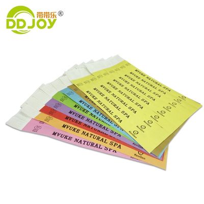 Logotipo personalizado Negro Una vez impermeable Adesivo Papel de Niño Pulseras Regalo personalizado