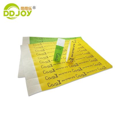 Pulsera Tyvek personalizada para eventos y fiestas 250*25mm/250*19mm Diseño personalizado