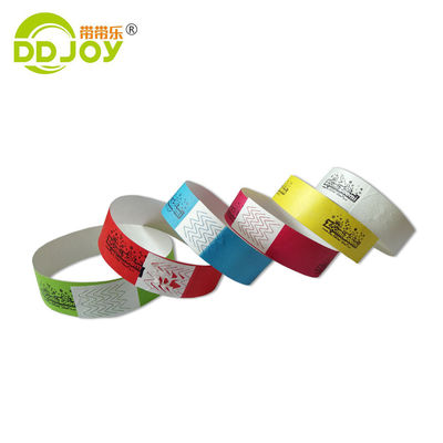 Pulsera Tyvek personalizada para eventos y fiestas 250*25mm/250*19mm Diseño personalizado