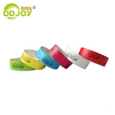 Pulsera Tyvek personalizada para eventos y fiestas 250*25mm/250*19mm Diseño personalizado