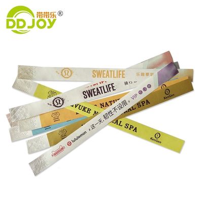 Brazaletes de papel Tyvek personalizados Resistente al agua Impresión a todo color Pulseras de regalo para ocasión