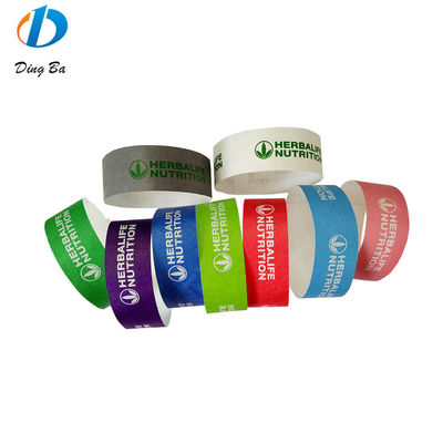 Destino Eventos y festivales de usuarios finales Pulseras Tyvek personalizadas para parques/clubs/fiestas