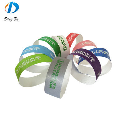 Destino Eventos y festivales de usuarios finales Pulseras Tyvek personalizadas para parques/clubs/fiestas
