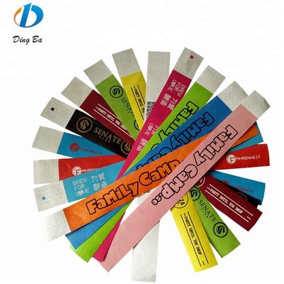 1 pulgada de pulsera de color plano sólido para eventos navideños personalizado de papel DuPont colorido