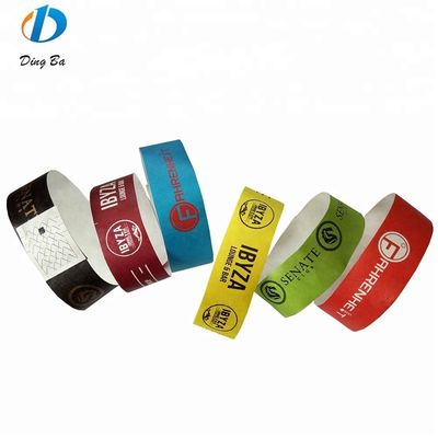 1 pulgada de pulsera de color plano sólido para eventos navideños personalizado de papel DuPont colorido