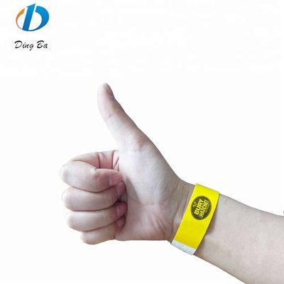 1 pulgada de pulsera de color plano sólido para eventos navideños personalizado de papel DuPont colorido
