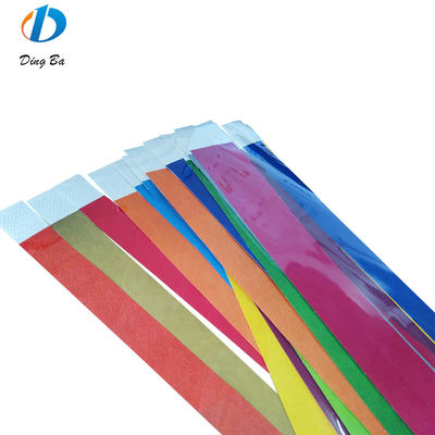 1 pulgada de pulsera de color plano sólido para eventos navideños personalizado de papel DuPont colorido