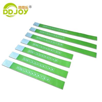 250*19mm Tyvek pulseras de papel estilo CLASSIC para eventos / patio de recreo / festival una vez