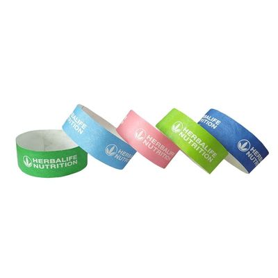 DDJOY impermeable tirable Tyvek Papel Event Pulseras 15 colores para que coincida con su tema
