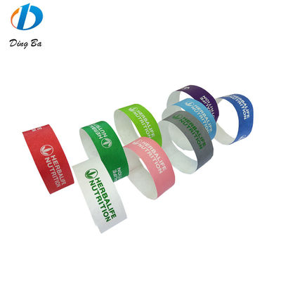 DDJOY impermeable tirable Tyvek Papel Event Pulseras 15 colores para que coincida con su tema
