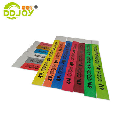 Popular Tyvek Brazalete Logotipo personalizado Brazalete de papel desechable Fiesta
