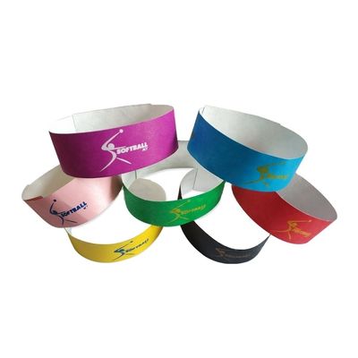 Pulsera impermeable de Tyvek personalizada para eventos, fiestas y bodas OEM personalizada